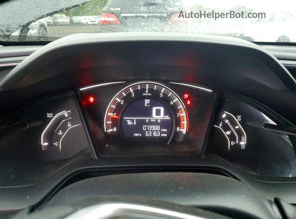 2HGFC2F52GH506792 2016 HONDA CIVIC Black Widok zestawu wskaźników