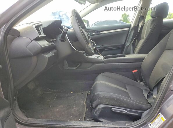 2HGFC2F52JH032950 2018 HONDA CIVIC Gray წინა სალონის ხედი