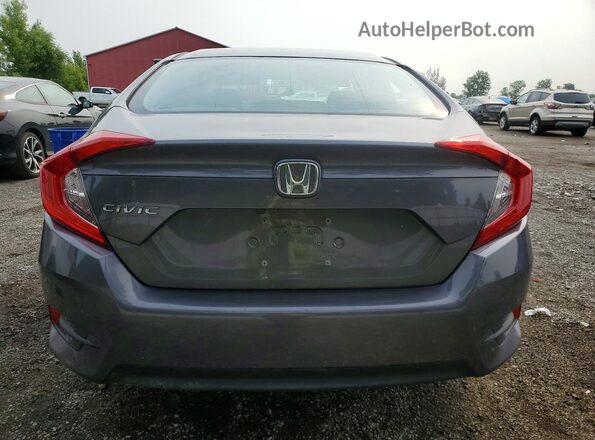 2HGFC2F52JH032950 2018 HONDA CIVIC Gray უკანა ხედი