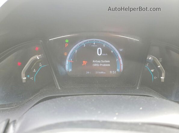 2HGFC2F52JH032950 2018 HONDA CIVIC Gray ხელსაწყოთა პანელის ხედი