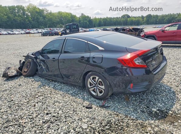 2HGFC2F54GH544797 2016 HONDA CIVIC Black Trasero izquierdo