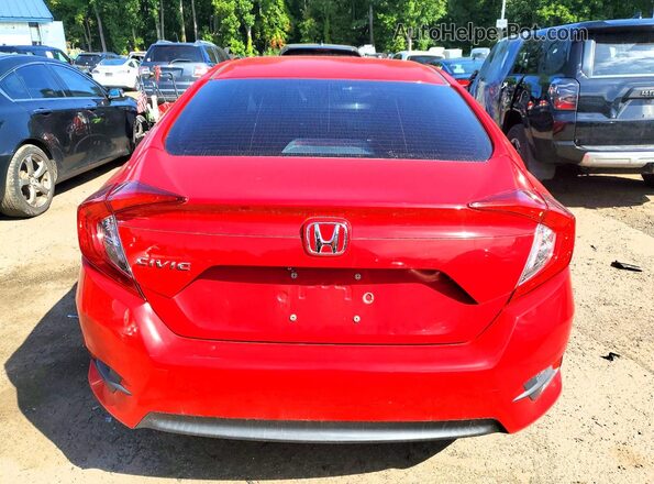 2HGFC2F54GH548428 2016 HONDA CIVIC Red Rear view