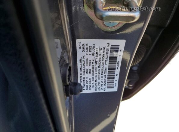 2HGFC2F56GH555560 2016 HONDA CIVIC Gray Vista del compartimento del motor