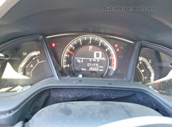 2HGFC2F56GH555560 2016 HONDA CIVIC Gray Vista del cuadro de instrumentos