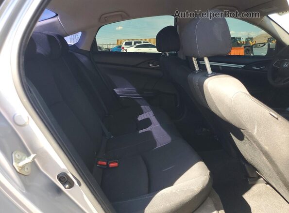 2HGFC2F56HH543054 2017 HONDA CIVIC Silver Vista de los asientos traseros