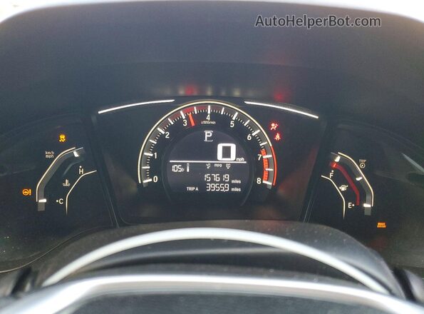 2HGFC2F56HH543054 2017 HONDA CIVIC Silver Vista del cuadro de instrumentos