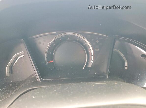 2HGFC2F56JH517947 2018 HONDA CIVIC Blue Vista del cuadro de instrumentos