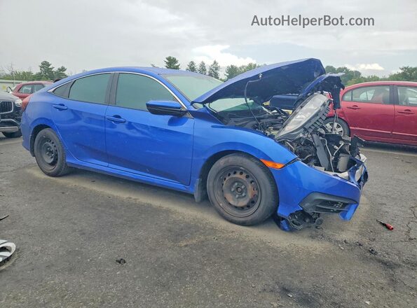 2HGFC2F56JH517947 2018 HONDA CIVIC Blue Delantero derecho