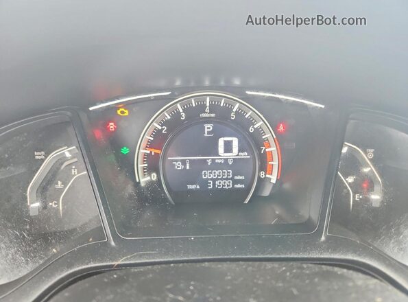 2HGFC2F57JH585755 2018 HONDA CIVIC Черный Вид щитка приборов