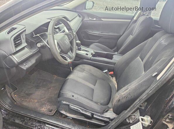 2HGFC2F57JH585755 2018 HONDA CIVIC Черный Вид салона спереди