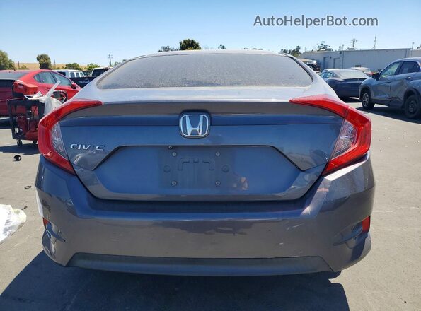 2HGFC2F57JH608855 2018 HONDA CIVIC Gray Widok z tyłu