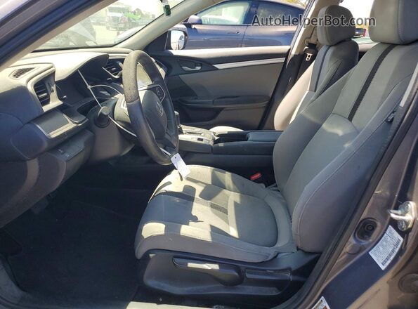 2HGFC2F57JH608855 2018 HONDA CIVIC Gray Widok wnętrza z przodu