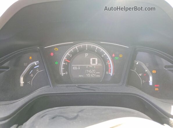 2HGFC2F57JH608855 2018 HONDA CIVIC Gray Widok zestawu wskaźników