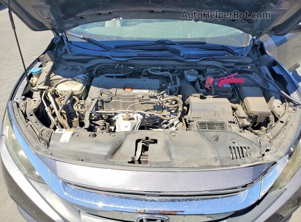 2HGFC2F57JH608855 2018 HONDA CIVIC Gray Widok wnętrza z tyłu