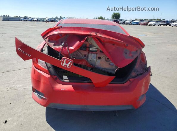2HGFC2F58GH551431 2016 HONDA CIVIC Red Vista trasera