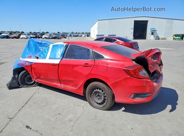2HGFC2F58GH551431 2016 HONDA CIVIC Red Trasero izquierdo