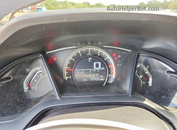 2HGFC2F58HH559417 2017 HONDA CIVIC Black Instrument cluster view