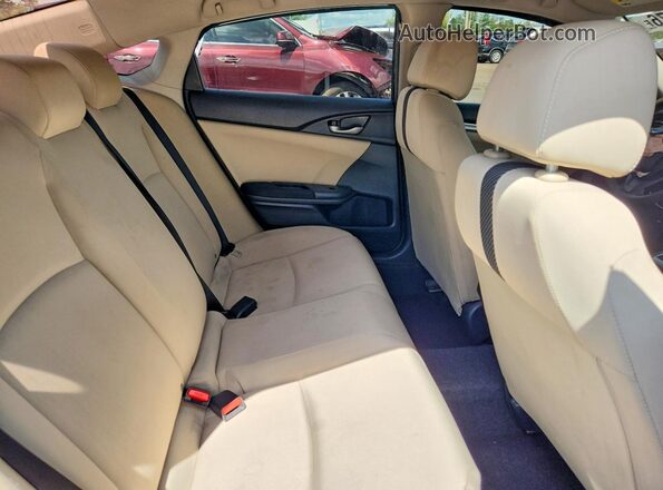 2HGFC2F58HH559417 2017 HONDA CIVIC Black Rear seats view