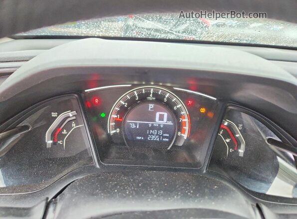 2HGFC2F58JH520297 2018 HONDA CIVIC Blue Սարքավորումների վահանակի տեսք
