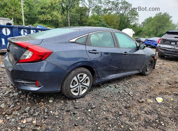 2HGFC2F58JH520297 2018 HONDA CIVIC Blue Հետևի աջ