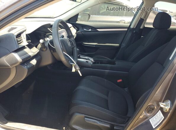 2HGFC2F58JH550674 2018 HONDA CIVIC Gray Widok wnętrza z przodu