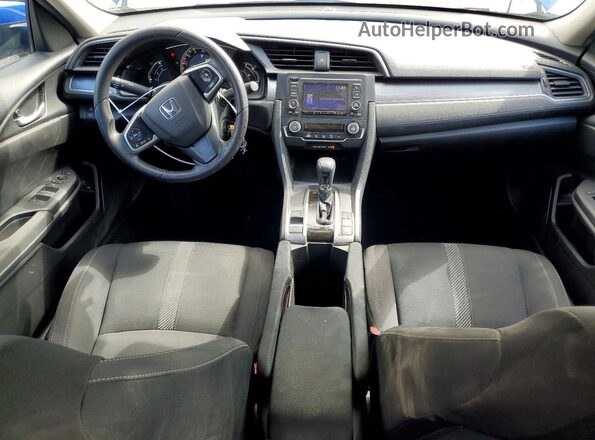 2HGFC2F59JH512595 2018 HONDA CIVIC Blue Dashboard view