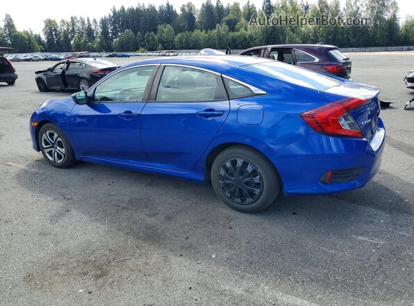 2HGFC2F59JH512595 2018 HONDA CIVIC Blue Rear left