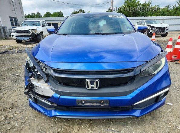 2HGFC2F60KH527318 2019 HONDA CIVIC Синий Вид спереди