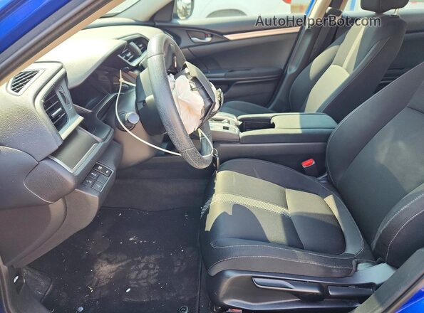 2HGFC2F60KH527318 2019 HONDA CIVIC Синий Вид салона спереди