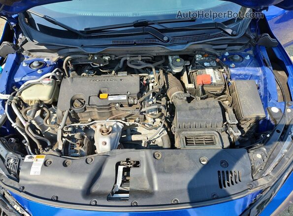 2HGFC2F60KH527318 2019 HONDA CIVIC Синий Вид задней части салона