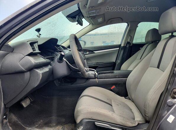 2HGFC2F61KH524864 2019 HONDA CIVIC Gray Вид салону спереду