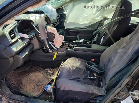 2HGFC2F61KH544323 2019 HONDA CIVIC Black Widok wnętrza z przodu