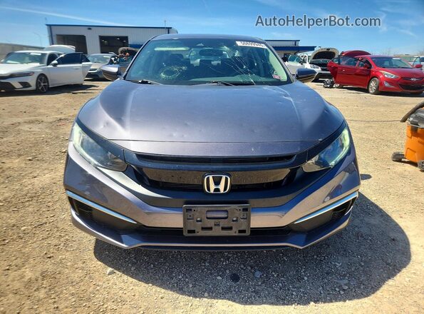 2HGFC2F61KH569500 2019 HONDA CIVIC Gray წინა ხედი