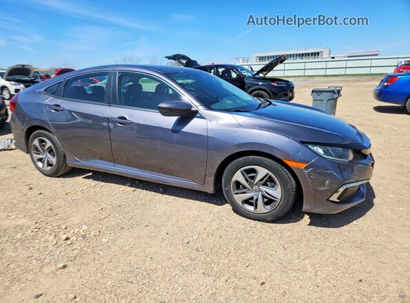 2HGFC2F61KH569500 2019 HONDA CIVIC Gray წინა მარჯვენა