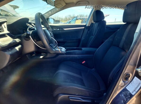 2HGFC2F61KH569500 2019 HONDA CIVIC Gray წინა სალონის ხედი