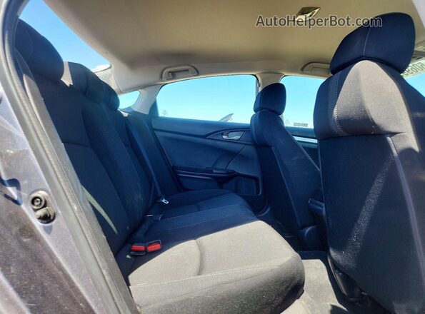 2HGFC2F61KH569500 2019 HONDA CIVIC Gray უკანა სავარძლების ხედი