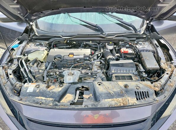 2HGFC2F61LH538913 2020 HONDA CIVIC Gray უკანა სალონის ხედი