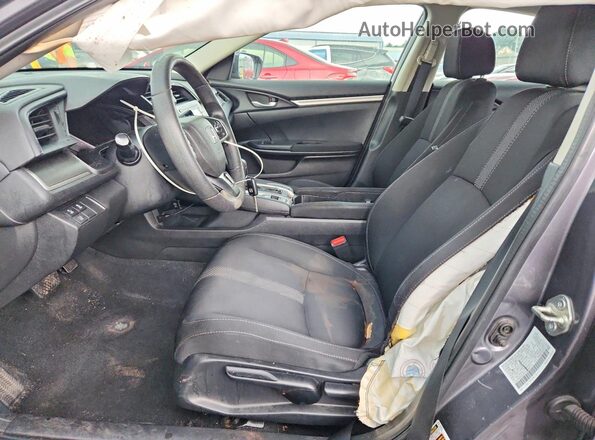 2HGFC2F61LH566713 2020 HONDA CIVIC Gray Вид салону спереду