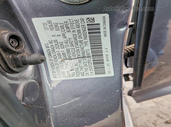 2HGFC2F61LH566713 2020 HONDA CIVIC Gray Вид підкапотного простору