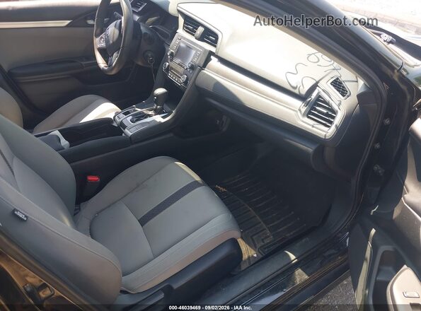 2HGFC2F62KH516112 2019 HONDA CIVIC Black წინა სალონის ხედი
