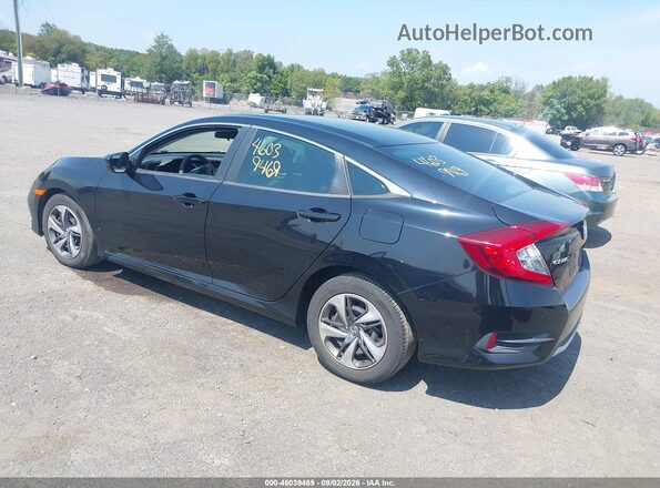 2HGFC2F62KH516112 2019 HONDA CIVIC Black უკანა მარცხენა