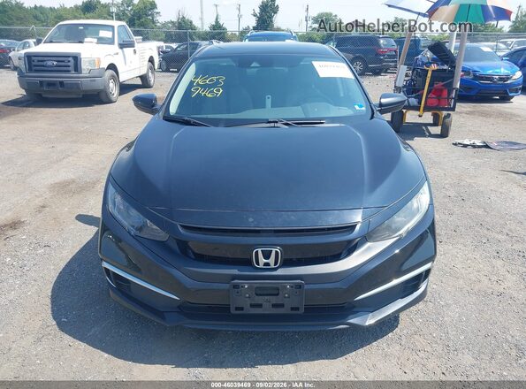 2HGFC2F62KH516112 2019 HONDA CIVIC Black ხელსაწყოთა პანელის ხედი
