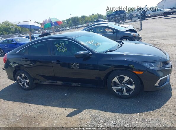 2HGFC2F62KH516112 2019 HONDA CIVIC Black უკანა სალონის ხედი