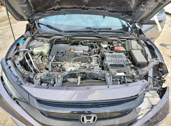 2HGFC2F63KH570616 2019 HONDA CIVIC Gray Vista interior trasera