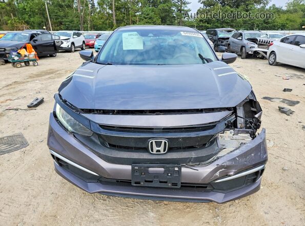 2HGFC2F63KH570616 2019 HONDA CIVIC Gray Vista frontal