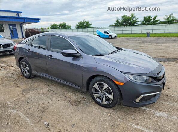 2HGFC2F64KH561312 2019 HONDA CIVIC Gray Przód prawy