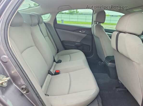 2HGFC2F64KH561312 2019 HONDA CIVIC Gray Widok tylnych siedzeń