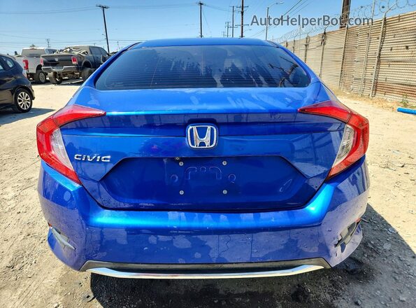 2HGFC2F64LH578600 2020 HONDA CIVIC Blue Вид ззаду