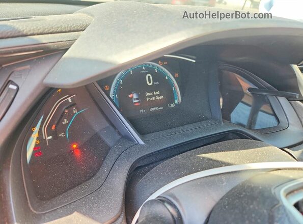 2HGFC2F65KH532529 2019 HONDA CIVIC Blue Widok zestawu wskaźników