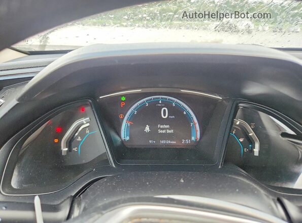 2HGFC2F65LH507583 2020 HONDA CIVIC White Вид щитка приладів
